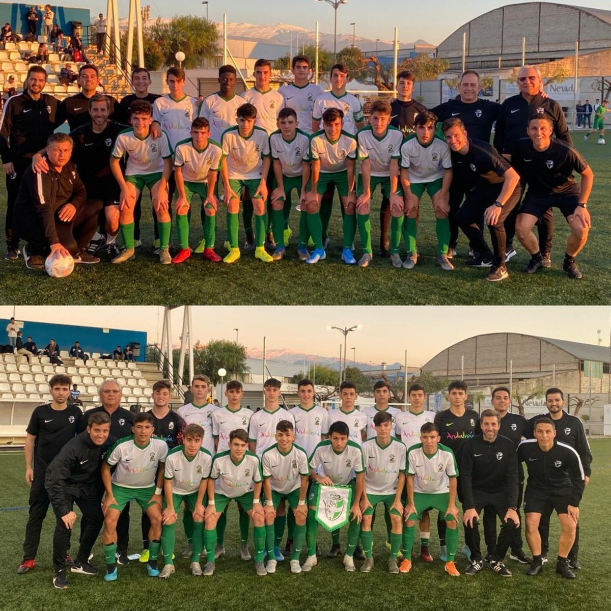 La #AndaluzaSub16 y la #AndaluzaSub14 han estado hoy en #Armilla preparando la Segunda Fase del Campeonato Nacional

#VamosAndalucía 💪