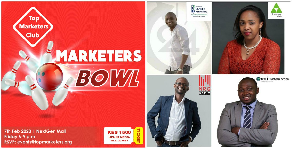 TopMarketers1's tweet photo. Marketers pick a side and lets Bowl this Friday.
4 Teams 4 Captains
Team Virus @EMosongo
Team Techies @stephymwega
Team Energy @dndavi
Team Geogeeks @victormutua9
RSVP & Pick your team Here: https://t.co/XKICDFDvJy
#MarketersBowl #BeaMarketer https://t.co/sWFZiByGhw