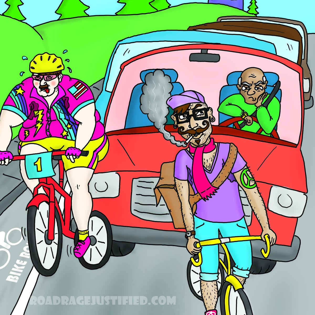 NeveRoark's tweet photo. No need to use the designated bike lane at all. An out of breath hipster on a bicycle is equally as fast as a car with a 120-horsepower engine.... 
#roadrage #learntodrive #driversed #autoinsurance #injuryinsurance #carinsurance #baddriver #distracteddriving https://t.co/Y9GgX5mRmJ