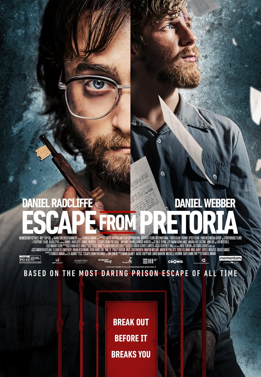 Check out the New Poster for #ESCAPEFROMPRETORIA starring #DanielRadcliffe &amp; #DanielWebber! 
Don't miss it in theaters &amp; on demand March 6.
