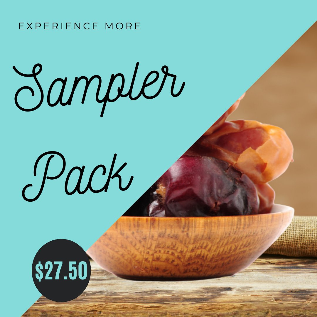 OasisDateGarden's tweet photo. Introducing 5 NEW Specialty Packs!
Designed to make your shopping experience quick and easy while saving you money!

Shop Now https://t.co/dzp8TX2U45

#oasisdategardens #welovedates #datefarm #farm #organicfarm #organic #datefruit #dates #vegan #paleo #keto #ketofriendly https://t.co/u56ehVH3OA
