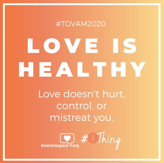 LulingISD's tweet image. February is Teen Dating Violence Awareness Month and #1Thing can make all the difference! To learn more visit: loveisrespect.org and for help call 1-866-331-9474 or text: loveis to 22522 
#1Thing 
#DVAM2019