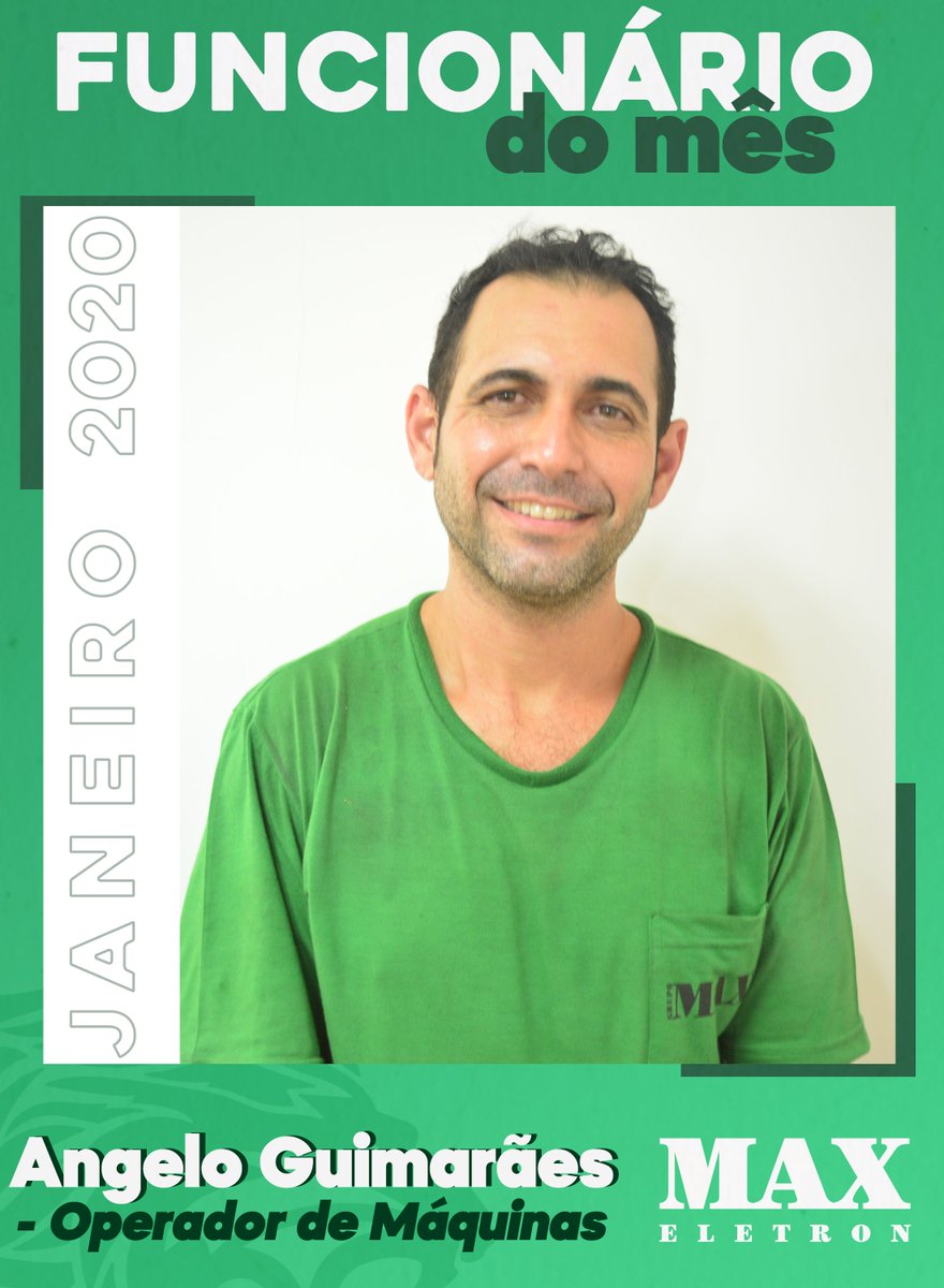 MaxEletron's tweet photo. Parabéns ao nosso colaborador Angelo Guimarães!! Queremos parabeniza-lo pelo empenho neste mês de Janeiro e por todas as atividades desenvolvidas com excelência!!

#MaxEletron #FuncionáriodoMes #RacksPadrão19 https://t.co/tMHKvAbi7E
