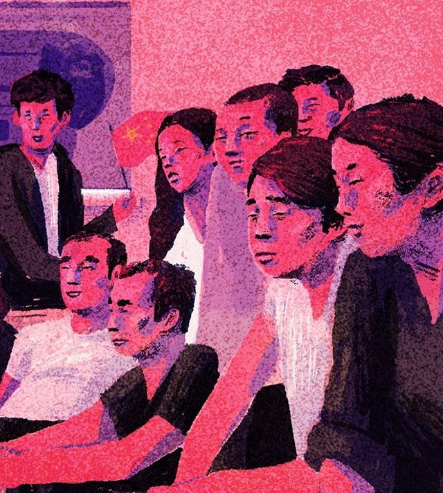 LucaXun's tweet photo. Detail of a chinese family celebrating the 70th year of the communist party. For the @ft_weekend .
.
.
.
#china #china🇨🇳 #chinese70thcelebration  #chinesenewyear2020 #chinesenewyear #illustration #illustrationartists #illustrationoftheday #illustrator #i… https://t.co/46qDotdhUH https://t.co/FvmLzRz7fh