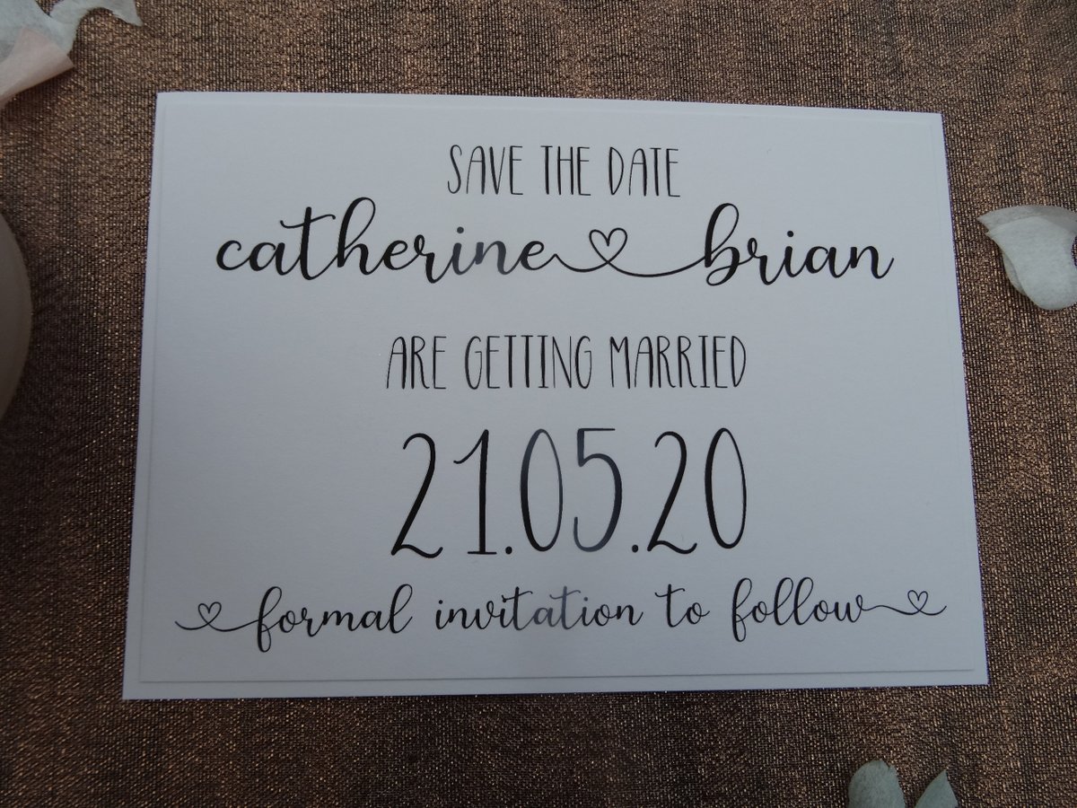 Another addition to my #etsy shop: Personalised Save the Date Card Sample  etsy.me/2ua7jhX #weddings #invitation #white #wedding #minimalist #savethedates #weddinginvitations #personalisedcards #personalisedsavethedate #louisepottondesigns #weddingstationery