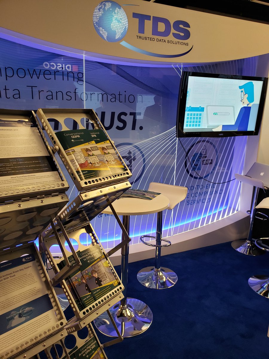 thetrusteddata's tweet photo. We're live at #legaltech2020! Come say hi and get a pretzel on us at 2pm! @LegalweekShow https://t.co/mfBAX2Y5GQ