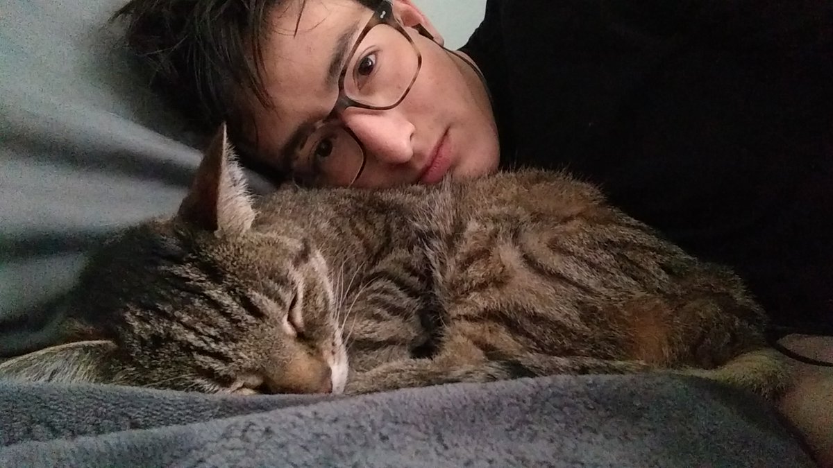 me, spooning sleeping wasabi