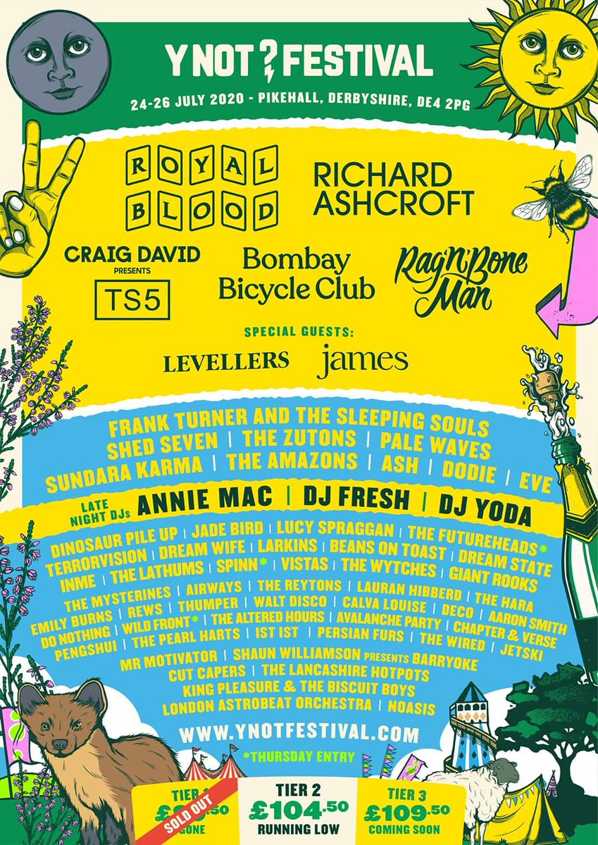 Hiyyyyaaaaaaaaaaa!

Happy to announce we are headed to <a href="/ynotfestival/">Y Not Festival ⚡</a> this year to throw big basslines around and start mosh pits.