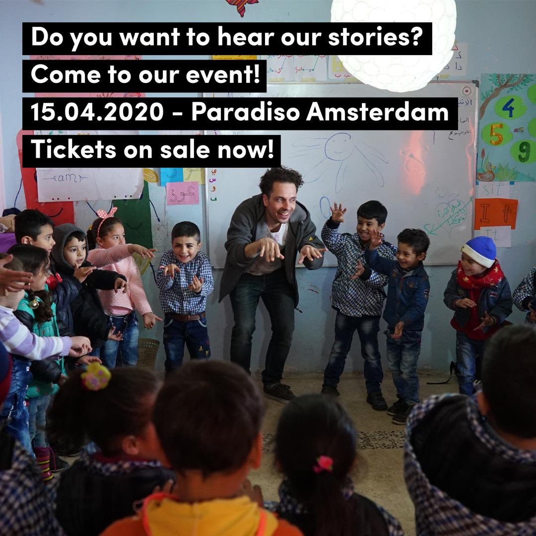 "Music changes the world, because it changes people".
Do you want to hear our stories? And see and hear great (inter)national musicians? Come to the Sounds of Change benefit event in Paradiso Amsterdam. April 15th. Tickets on sale now! 
soundsofchange.org