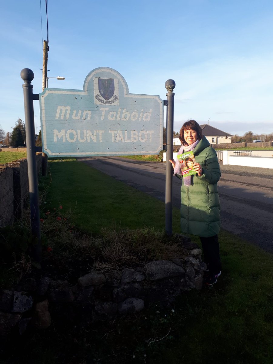 OrlaLeyden's tweet photo. In #Mounttalbot on the campaign trail.
#GE2020 #AnIrelandForAll #Fiannafail #RoscommonGalway #voteleyden https://t.co/UaQWaObLGW