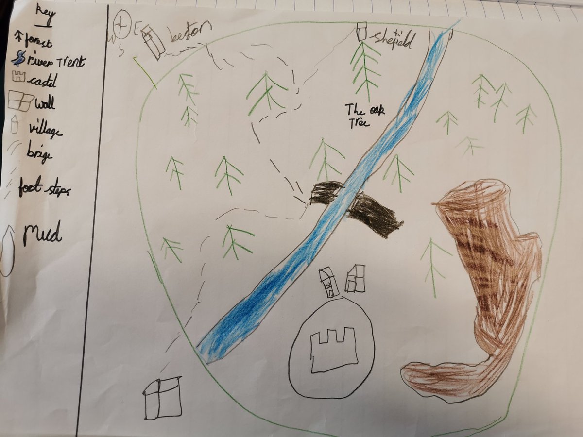 DunkirkPrimary's tweet image. #year2 have been exploring #maps and #geographicalfeatures in their #RobinHood topic. We used modern day examples to create maps of 12th century #Nottingham! Our topic work lets us fully embrace a #richandvariedcurriculum. What amazing work!! Well done Year 2!