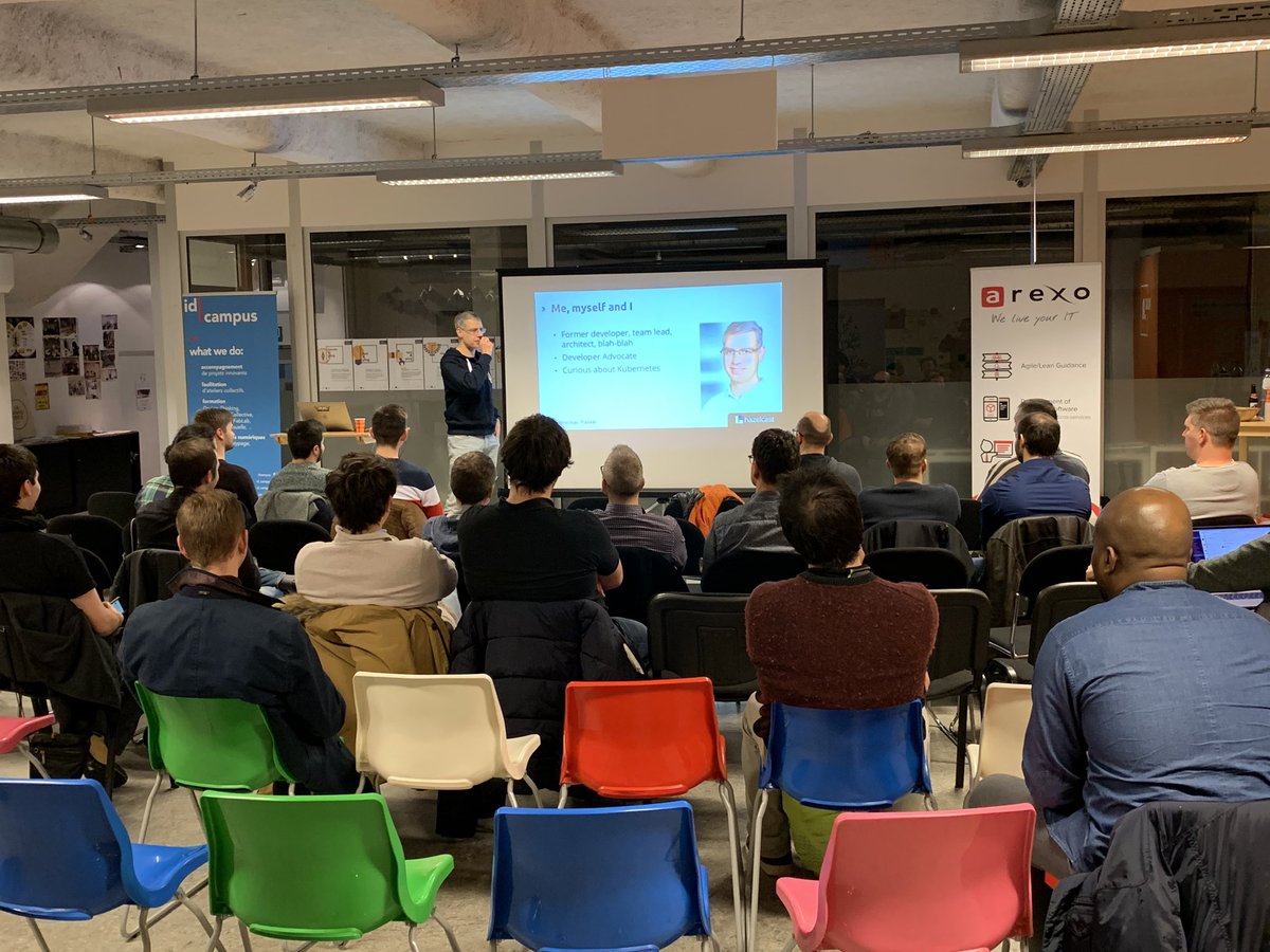 wajug's tweet photo. . @nicolas_frankel au wajug c’est parti. Et le sujet gagnant est, malgré un résultat très serré: data streaming. Merci @LeanSquareBE  @coworkingliege et @arexoconsulting pour votre soutien. https://t.co/3fRPR0ERjC