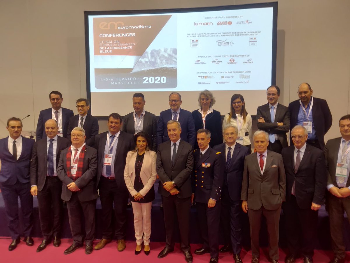 CathChabaud's tweet photo. Ravie de voir le maritime français dans les starting bloc du #GreenBlueDeal ! 🇪🇺A @Euromaritime20 aux côtés d'acteurs innovants et engagés pour faire de la France LE leader européen de la transition écologique et énergétique du maritime ! #OceanWeek @marseille @OceanAsCommon https://t.co/NwHF0fyd6C
