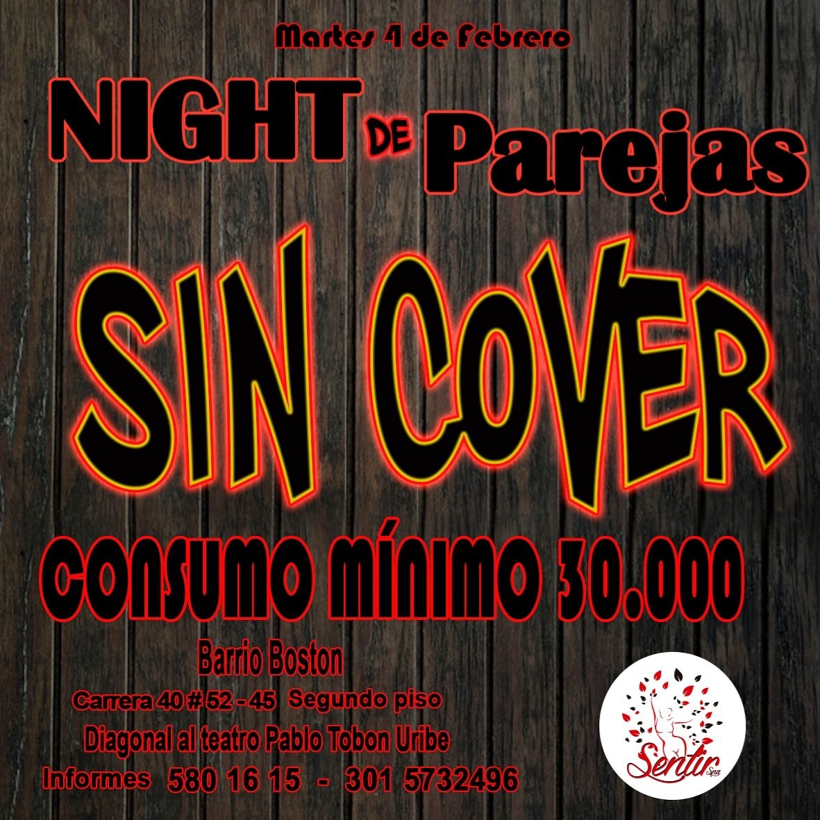 sentirspaclubsw's tweet photo. Los esperamos hoy en @sentirspaclubswinger noche de #parejas #solas #sincover inf 📲 3015732496 - 5801615 carrera 40#52-45 diagonal al teatro Pablo tobon desde las 6pm hasta las 2am #Medellín #swinger 😈 https://t.co/kh986uxzzp
