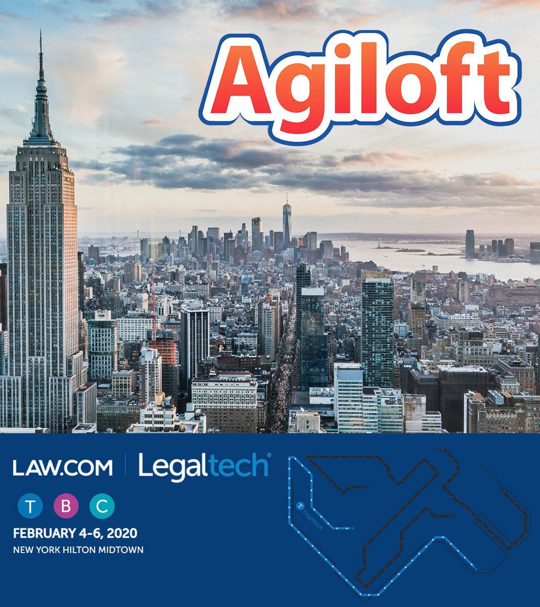 Agiloft's tweet photo. This week we are exhibiting our new Agiloft AI Core with prebuilt #AI tools for contract management at #Legaltech20 in #NYC. Read more here: https://t.co/RYvmyJu0vH @LegalweekShow #legaltech #CLM #compliance #riskscoring #ML https://t.co/U6gzownHqG