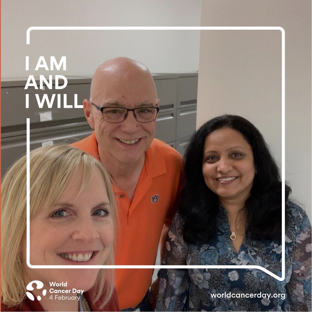 BentleySysHR's tweet photo. Every colleague matters. Every action counts. Today is #worldcancerday, and we are wearing orange and blue to bring awareness. Take a moment in your day to commit to taking positive action and to remember all those who have been touched by cancer. #iamandiwill #iambentley https://t.co/2KeBzCZBZT