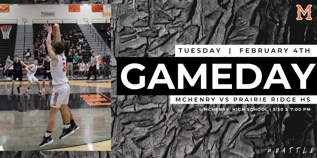 McHenryBBB's tweet photo. Game Day!

The Warriors host the Prairie Ridge Wolves this evening. Games begin at 5:30 and 7:00pm

#BATTLE https://t.co/1zzEOlKP6L