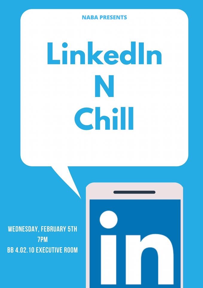 UTSA_NABA's tweet photo. Don’t have a LinkedIn setup? Need help editing your resume? Or need a space to work on applications? Whichever it is NABA has you covered! Join us tomorrow for our LinkedIn and Chill event! Open to ALL majors! Please bring laptops, friends, and an empty stomach 👀 #freechickfila https://t.co/mjHenxvyMa