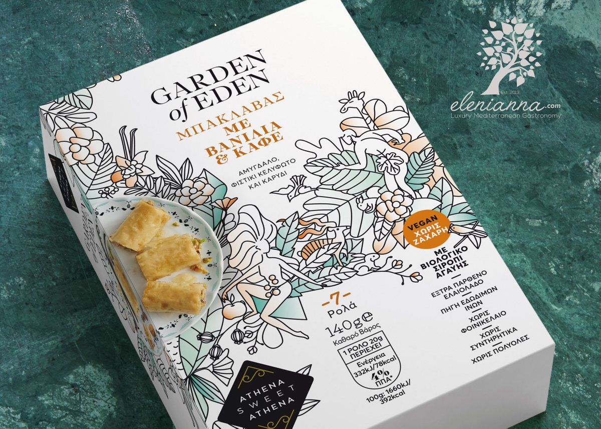 Garden of Eden Baklava without sugar #Vegan.