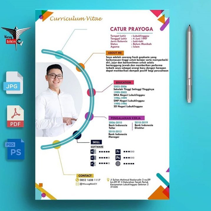 warungbikincv's tweet photo. Yuk Desain CV (CuriculumVitae) Jadi Menarik!
Follow @warungbikincv
💲 Mulai Rp.25.000/Desain
⌚ Pengerjaan 1x24 jam
🌟 Revisi Sampai Fix
📲 0852 1608 1117
#warungbikincv #desaincvmenarik #cvonline #buatcv #cvtemplate #lamarankerja #contohcv #loker #lowongankerja https://t.co/rcEWlU3mYL