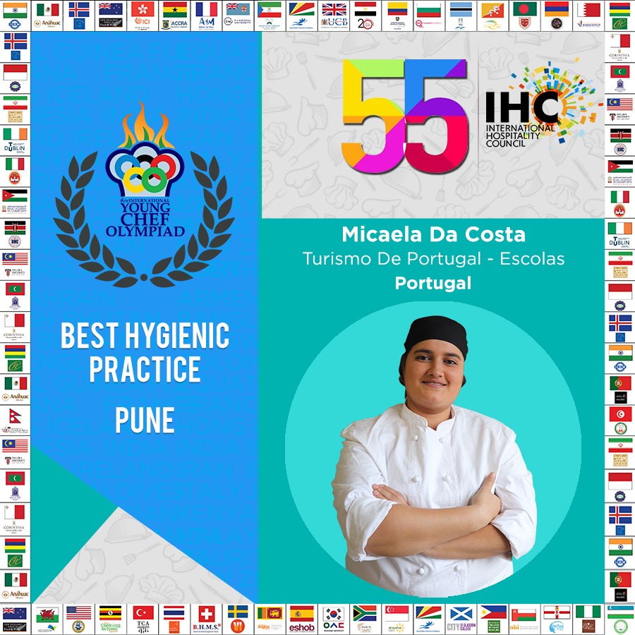 IHC_Hospitality's tweet photo. Hygiene is crucial for good food preparation. Mihail, Savi, Eunjeong and Micaela surely maintained cleanliness to win the Best Hygiene Award.

@ycolympiad @IHC_Hospitality #food #youngchef #food #cleanliness #goodfood https://t.co/PzJuQWdAZu