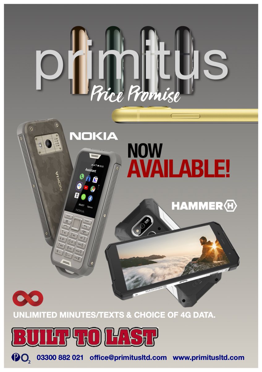 primitusltd's tweet photo. WHEN YOU NEED SOMETHING TOUGH...

03300 882 021
office@primitusltd.com
https://t.co/17g1l9LRsE

#mobiles #o2 #handsets #workphone #toughphone #builders #work #vodafone #o2business #vodafonebusiness #ee #eebusiness #bt #btbusiness #smartphones #uk #ukbusiness #bni
#justbeingme https://t.co/73FZG3Rs6u