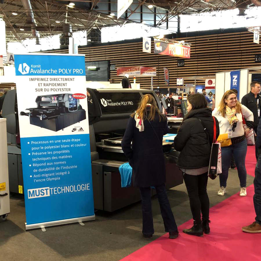kornitdigital's tweet photo. 🇫🇷 #Cprint2020 has started and our partner @TheMustTech is on-site for you! Meet them at booth 1D12 to see our #StormHD6 and #AvalanchePolyPro in action. Set up a meeting: https://t.co/bNTGE09bHD https://t.co/6ZCiqu2j6w