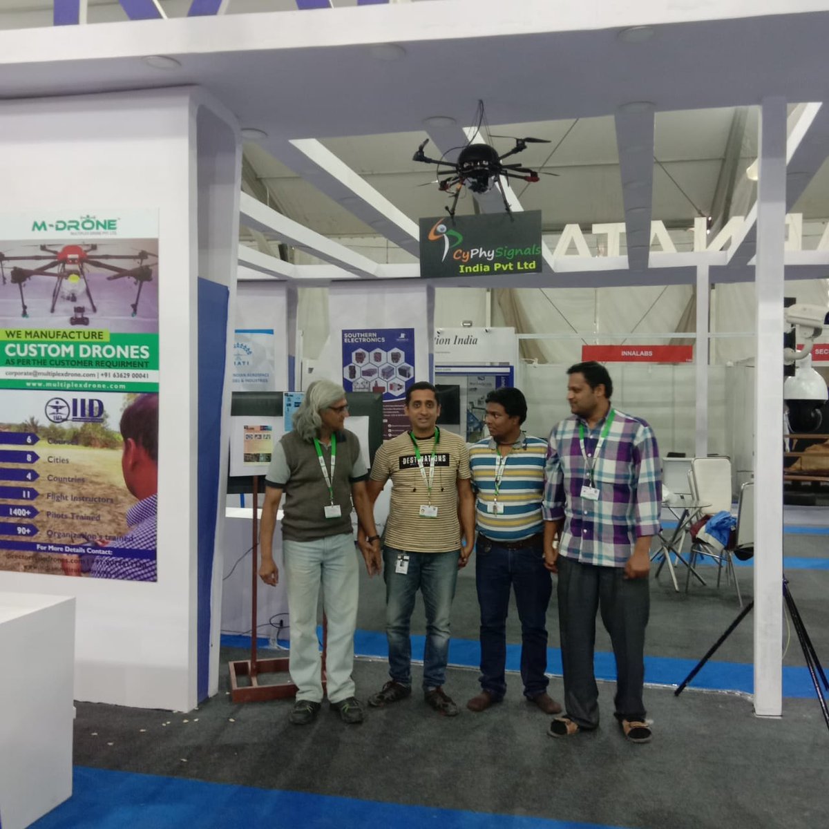 cy_phy's tweet photo. #cy_phy team is ready for the show. Our honorable #PMModi  would be inaugurating the #DefExpo2020. 

Explore us at
https://t.co/nzpgKTSQ8M https://t.co/uytEfNjgeO