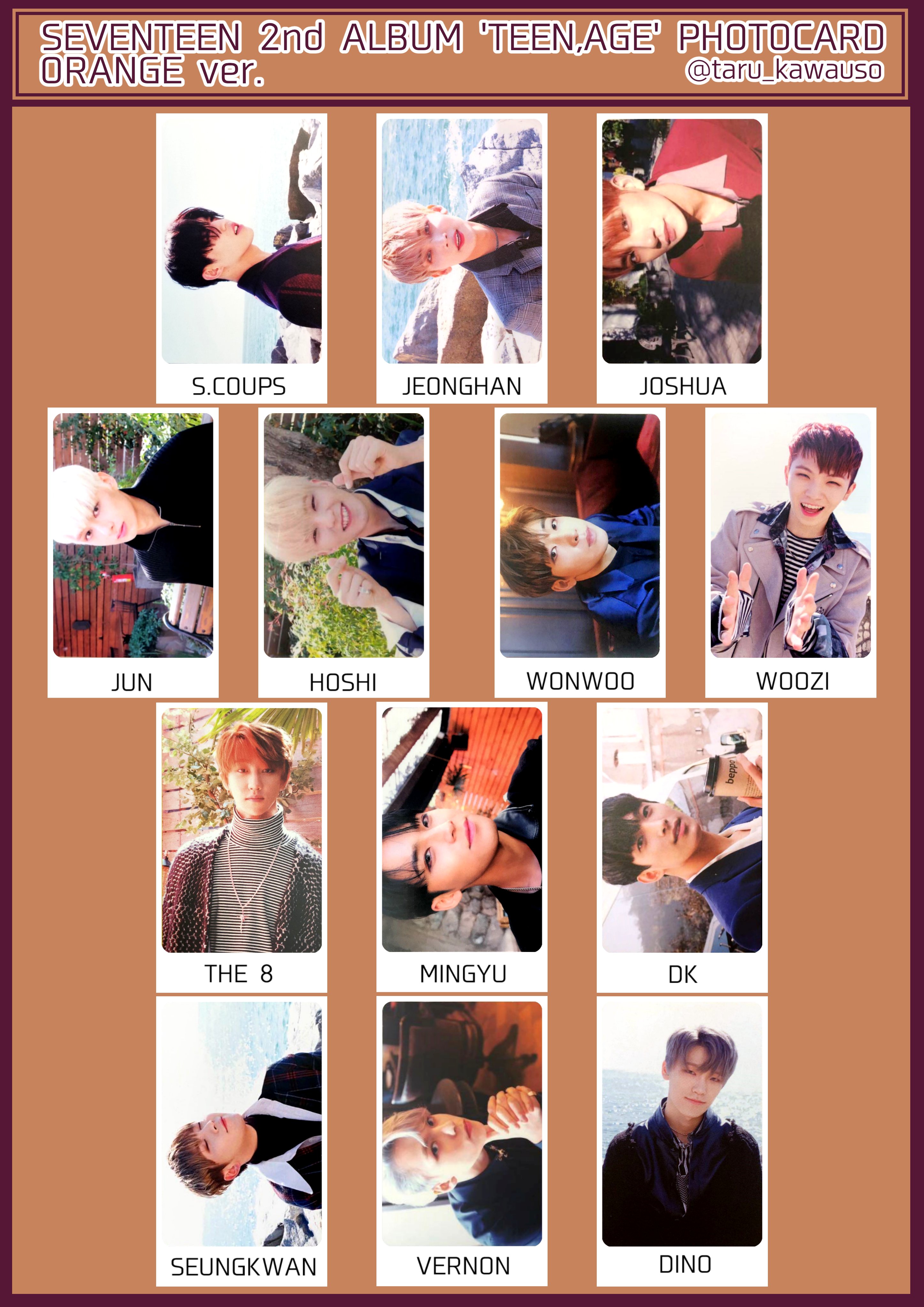 SEVENTEEN セブチ　ミンギュ　teen age トレカ SEVENTEEN セブチ ミンギュ teenage トレカ