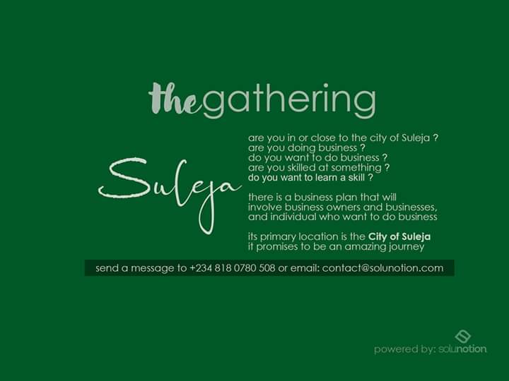 soluNotion's tweet photo. We were able to Visit the City of Suleja to commence the Gathering of businesses, where businesses meet to be inspired, thrive, and make impact.

And we are so glad about the engagements coming.

#theGathering https://t.co/znwPgQQeKS