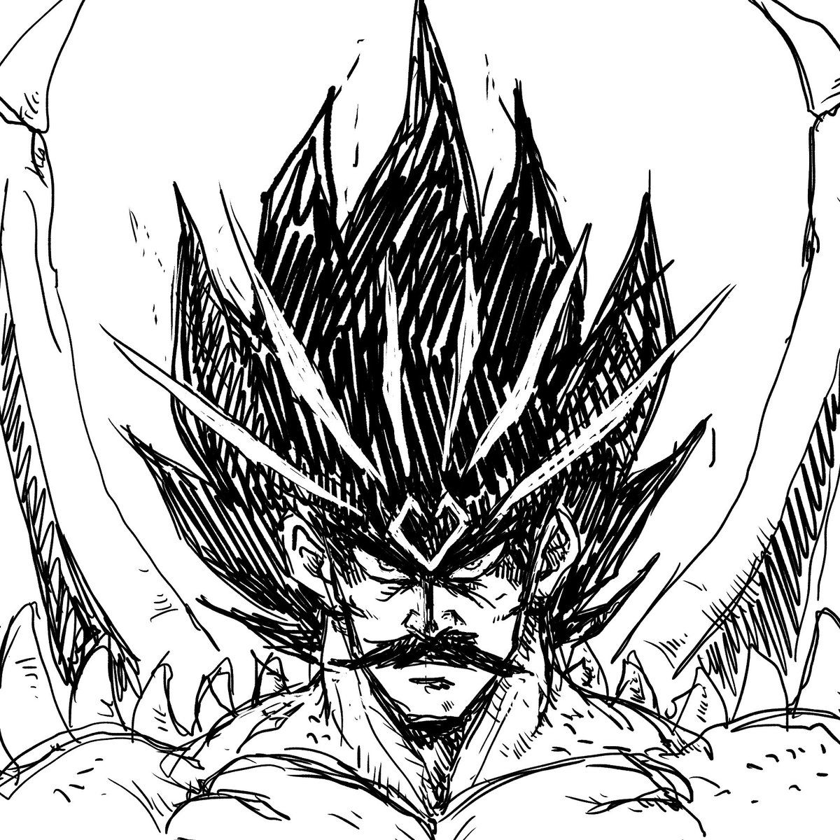 ノムケン Pa Twitter 今日のラクガキ 竜魔人バラン ダイの大冒険 バラン 竜魔人