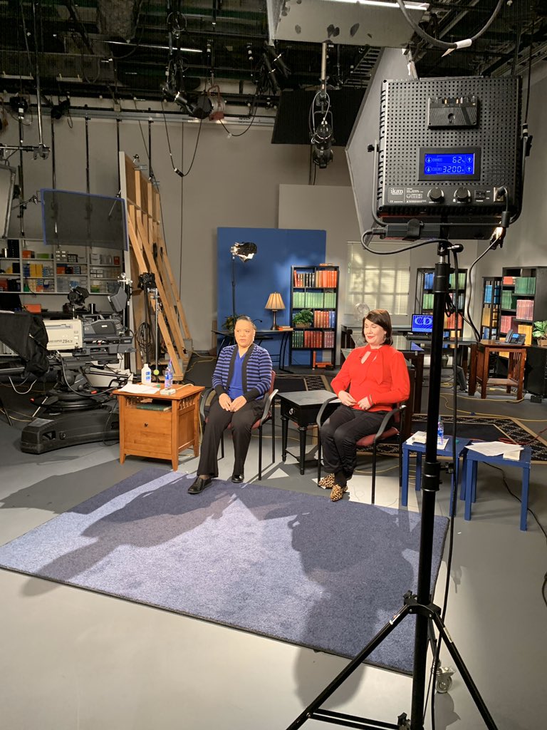 JPattonBrands's tweet photo. @NACDDinfo NACDD’s Rebecca Shimkets talks to the media with CDC’s Cancer Director @CDC_Cancer Dr. Richardson on #WorldCancerDay2020 about the CDC’s “Talk To Someone” online conversation simulation that answers survivors’ questions about healthy behavior following cancer treatment https://t.co/TfuUDHTDpJ