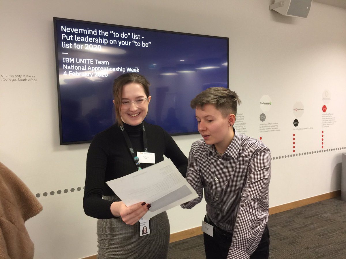Forget the to do list: Put Leadership on your “to be” list for 2020! @IBM #apprentices lead design thinking for future leaders. #PrincessRoyalTrainingAwards @allyflower1 #NAW2020