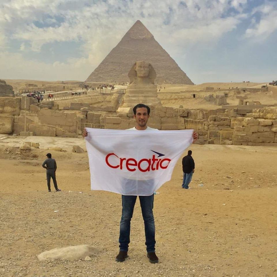 Creatio_Global's tweet photo. Congratulations, Hossam Afifi! You are our first #CreatioEverywhere winner in 2020. Thank you for taking Creatio to Egypt – the land of the sun ☀️.
We’re looking forward to Creatio’s appearances in more fascinating places throughout 2020. Good luck everyone! https://t.co/cpb8fu9Ae9