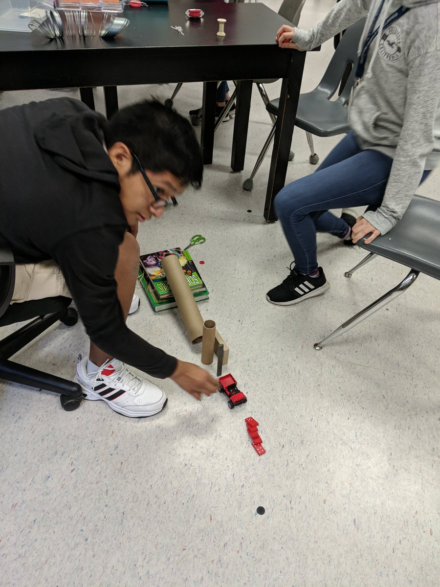 LaurelAndersen3's tweet photo. Energy transfer Rube Goldberg contraptions! https://t.co/AICAJINcUn