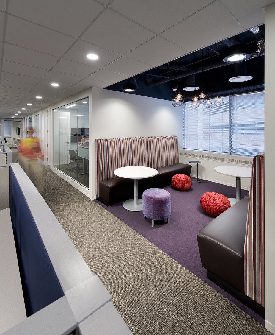 dbiarchitects's tweet image. Pops of color in a more neutral palette can have a dramatic effect, sparking interest, creating #dynamicspaces. #workplace #workplacedesign #Architects #ArchitcturalDesign #commercialinterior #InteriorDesign #PropertyManagement #CommercialRealEstate #CommercialRealEstateBroker