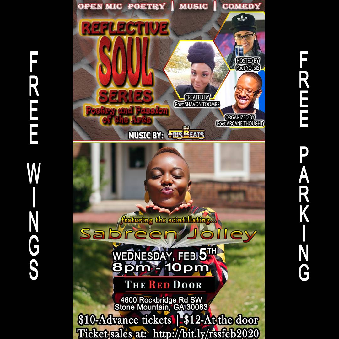 Reflectivesouls's tweet photo. Tickets: https://t.co/fJgAlfiSRK
Where can you find great poetry, music, comedy, FREE WINGS &amp; PARKING for one door price? #ReflectiveSoulSeries
Join us FEB 5th, Doors open at 7:30pm 😎 https://t.co/Bz1EUcYntT