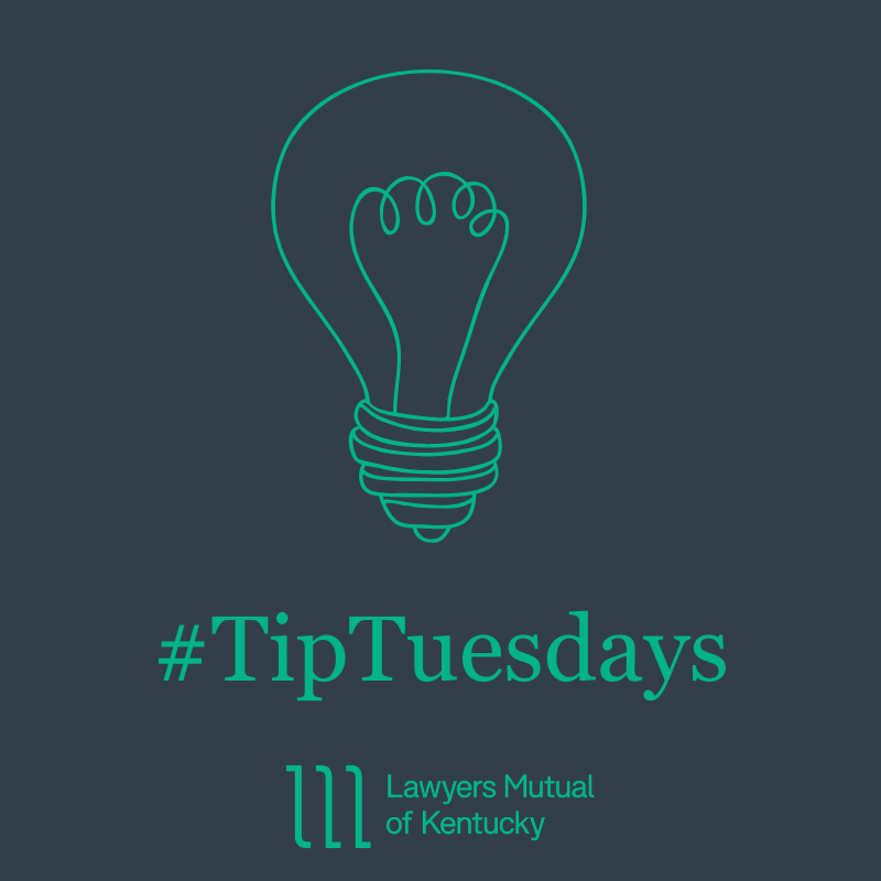 LawyersMutualKY's tweet photo. Looking for advice on your legal career? @stevenchung  outlines Five tips for attorneys in their first 5-10 years of practice: https://t.co/weyrdIhltP #TipsTuesday #LMICK https://t.co/ugdy3tFcRV
