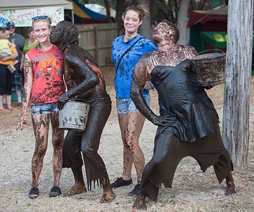 Where do you sit at the Mud Show? Front Row or Back? #Showtime #muddymess