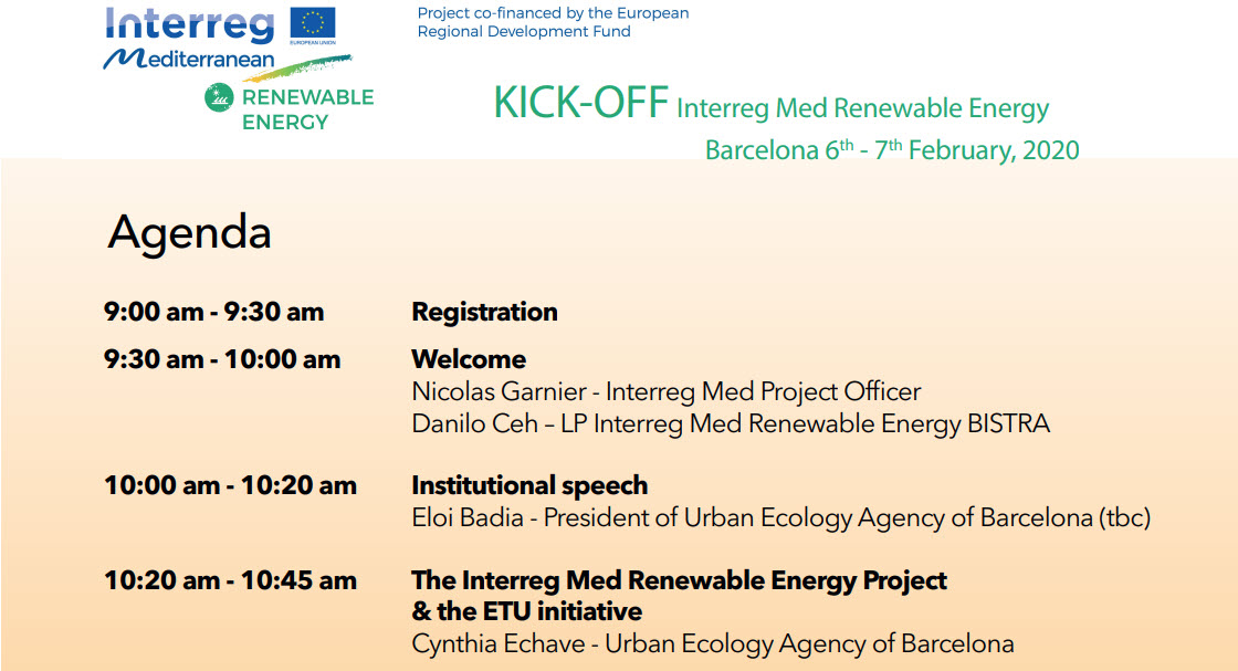 InterregMedGLA's tweet photo. ⏰#SteadyReadyGo! The #InterregMed #RenewableEnergykickoff is coming in 2 days! Have a look at its Agenda! https://t.co/keN9RZQND5 #REkickoff #ETUinitiative #MADEinMED #EUGreenDeal #energytransition https://t.co/PU4G0Jpk64