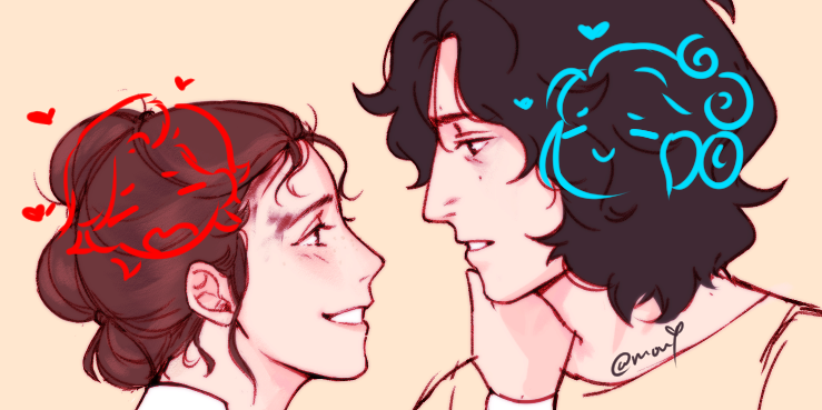 mouyashi's tweet photo. will i finish this in time for valentine's day? probably not 😅 #reylo https://t.co/YIy1rymTTu