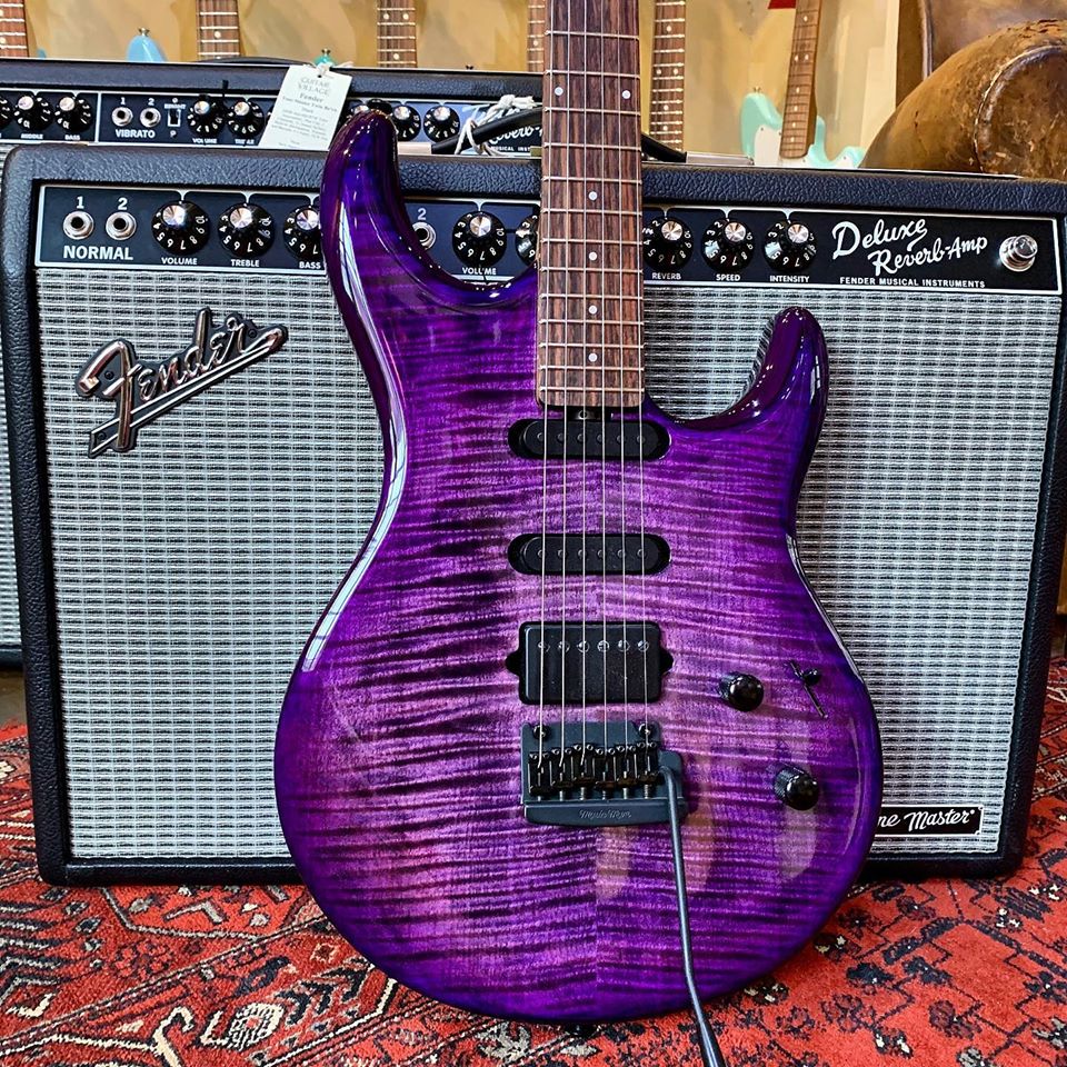 GuitarVillage's tweet photo. Straight from the Ball Family Reserve, this beautiful @ernieball Music Man Luke III in Boysenberry Flame plays effortlessly, has a host of tonal options and looks the business too! 👍🏻
#musicman #lukeIII #BFR #guitars #guitarporn #guitarvillage
>>>https://t.co/CPKk5NdXuh<<< https://t.co/eOfWsisjIP
