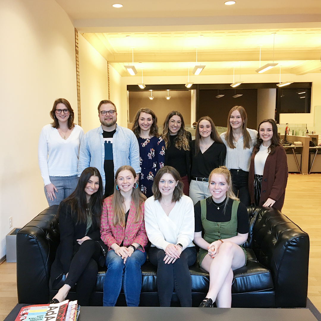 phiregroup's tweet photo. We were so happy to have the students from @mcmp_umich come by yesterday and talk about what #agencylife is really like. https://t.co/5CGnFI4Fn9