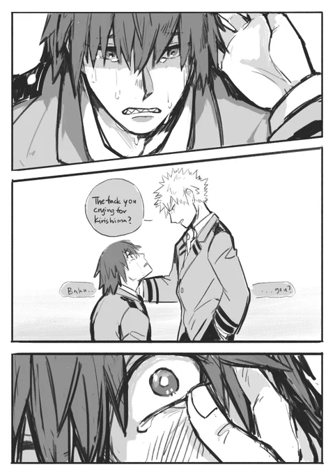 #kiribaku sweaty punches 