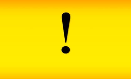 yellow exclamation mark 