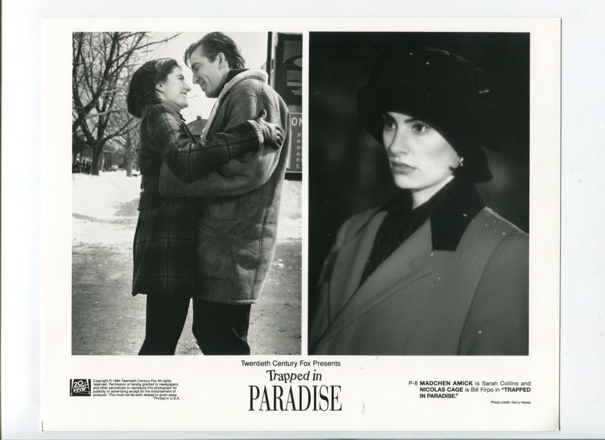 Nicolas Cage and Mädchen Amick in Trapped in Paradise (1994)