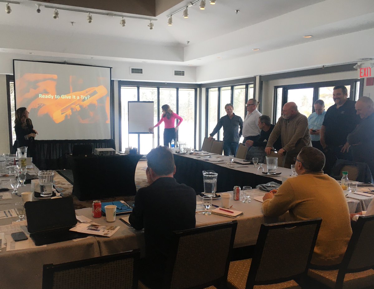 IRONCLADmktg's tweet photo. Last week, our team visited Ontario’s Blue Mountains where they presented about customer testimonials. They educated the team on how to capture video onsite and what questions to ask to start the conversation. Message us if your team is interested in social media best practices. https://t.co/iJN2nfGxuZ