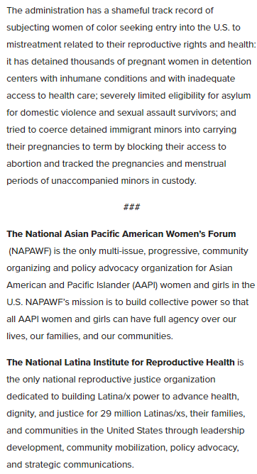 Text of Press Release is shown. An HTML version of the press release is available at napawf.org/press-releases/020420