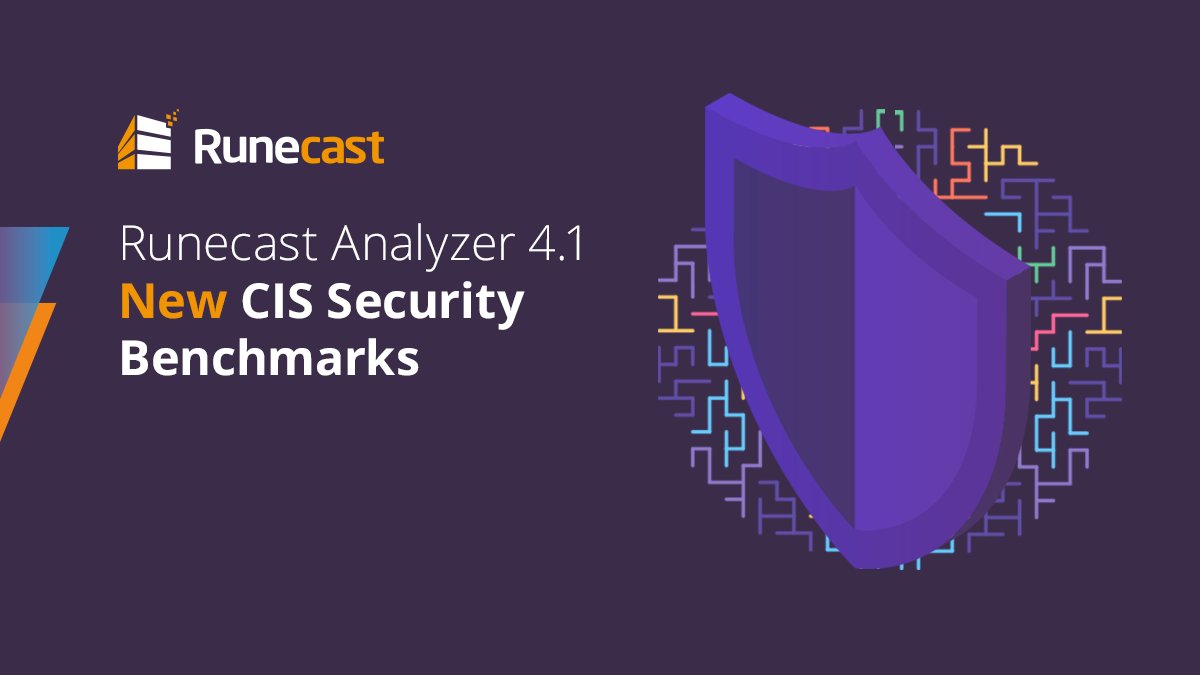 Runecast's tweet image. Runecast users are now immediately able to run the automated #CISBenchmark checklist! And together with new inventory-view options, you have a great overview of affected objects for each host. See your #securitycompliance results today!

hubs.ly/H0mRZF70