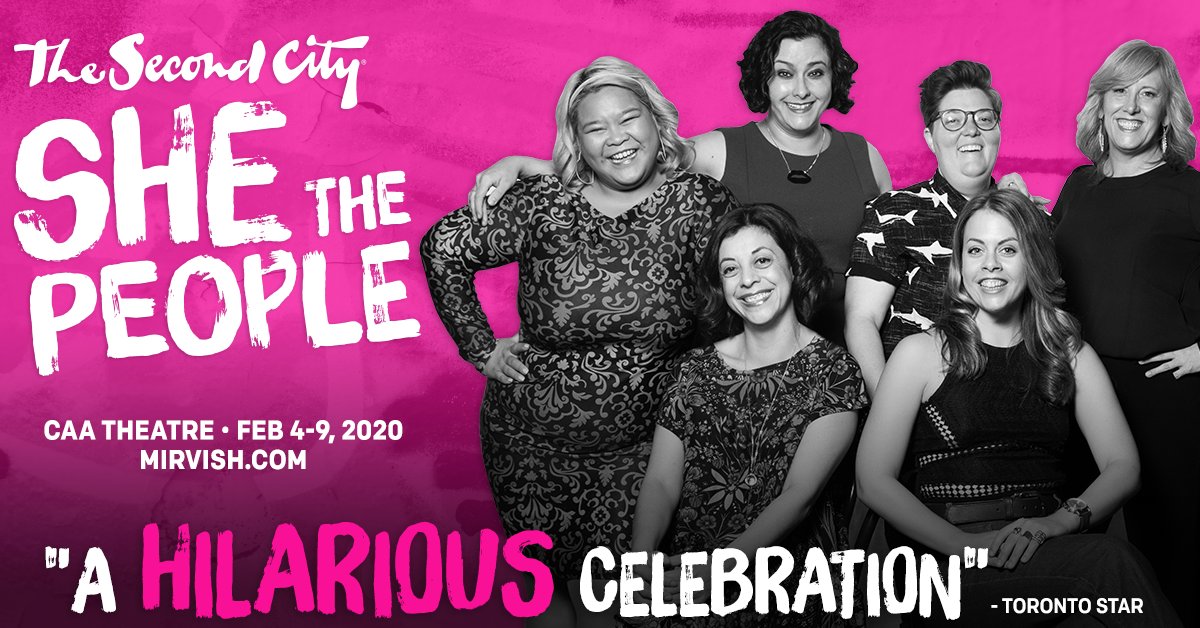 Our female powerhouses @thekarenparker1 & @ashleycomeau open @SheThePeopleSC tonight at the CAA Theatre as part of @Mirvish with an all-star cast! 

Make sure to get your ticket to this! They are going quickly! MERDE to you friends!

#WomxnInComedy #FunnyFemales #SheThePeople